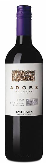 Вино VOE Merlot Reserva Adobe ВОЕ Мерло Резерва Адобе 2017 750 м