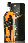 Виски Johnnie Walker Black Label Джонни Уокер Блэк Лэйбл 40% (черная этикетка) в подарочной упаковке 1000 мл