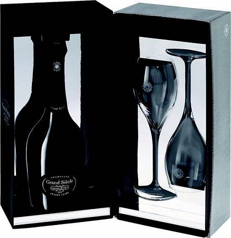 Шампанское  Laurent-Perrier, "Grand Siecle" Brut, gift box with 2 glas