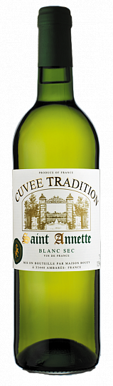 Вино Saint Annette blanc sec Сент Аннет белое сухое 750 мл