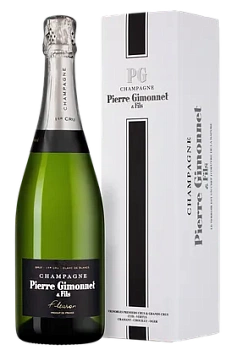 Шампанское Pierre Gimonnet & Fils  Fleuron Blanc de Blancs Premier Cru Brut gift box  2018  750 мл