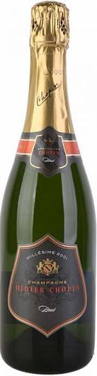 Шампанское Didier Chopin  Millesime Brut Champagne AOC Дидье Шопен М