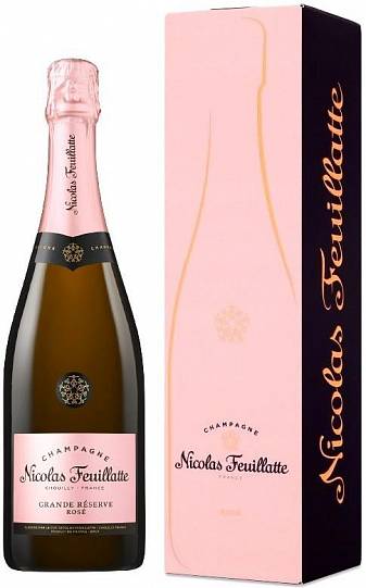 Шампанское Nicolas Feuillatte Brut Grande Reserve Rose gift box 750 мл