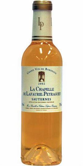 Вино La Chapelle de Lafaurie-Peyraguey Sauternes АОС Ля Шапель де Лаф