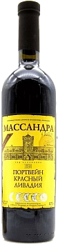 Портвейн  Масcандра  Ливадия   красный  750 мл
