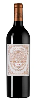Вино Chateau Pichon Longueville Baron Pauillac AOC 2-eme Grand Cru Classe  2019 750 мл 14,5%