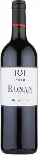 Вино Ronan by Clinet Bordeaux AOC Ронан бай Клине  2016 750   мл