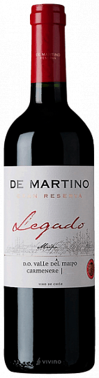 Вино   De Martino   Legado Carmenère Reserva  Де Мартино  Легадо   К