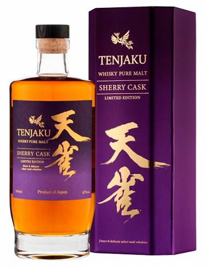 Виски Tenjaku Whisky Pure Malt Sherry Cask Limited Edition   gift box  700 мл  43%