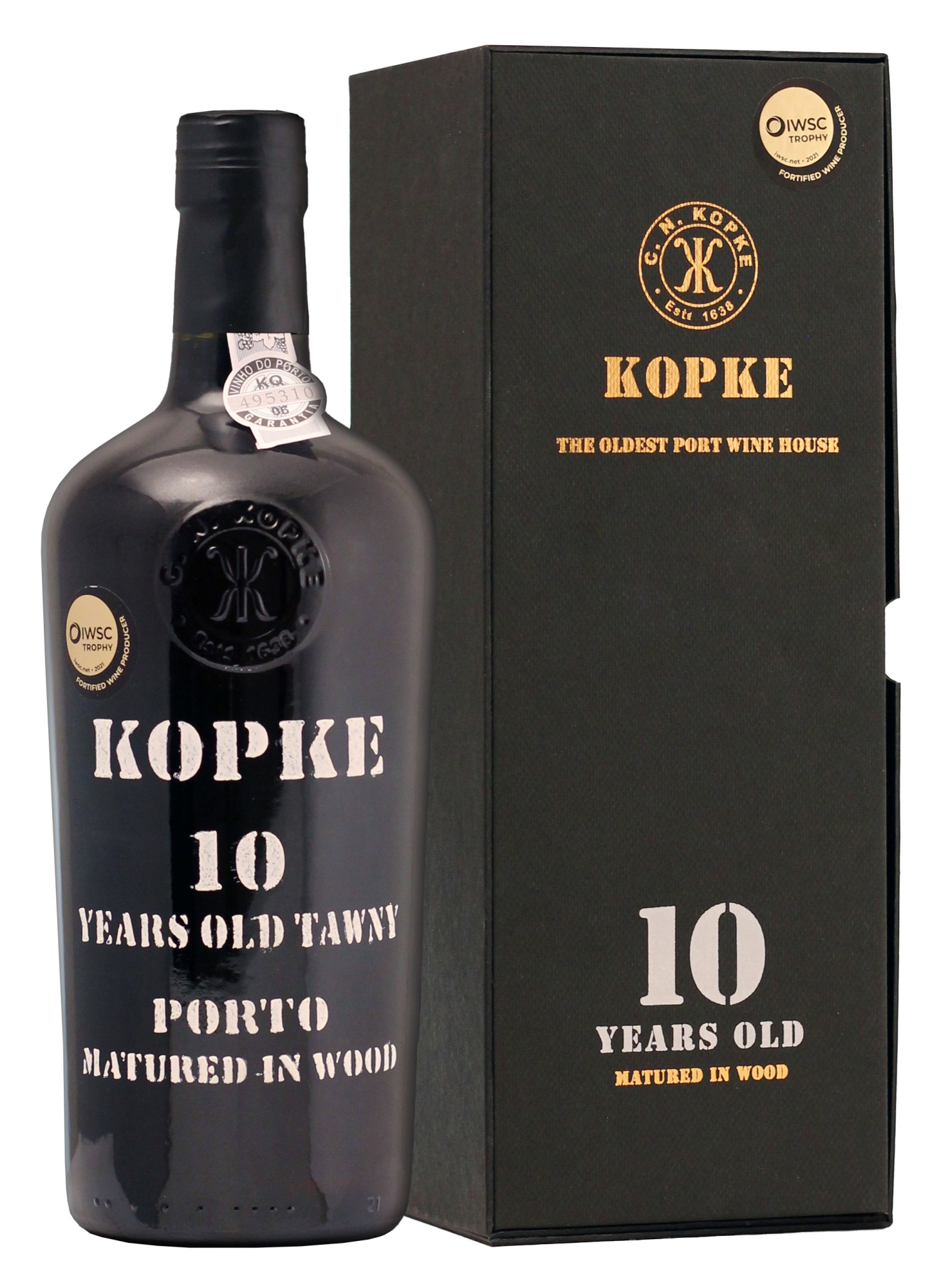 Портвейн Kopke 10 Years Old Porto gift box Копке Порто 10-летний в подарочной упаковке 750 мл