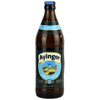 Пиво Ayinger Lager Hell Айингер Лагер Хелль стекло 500 мл
