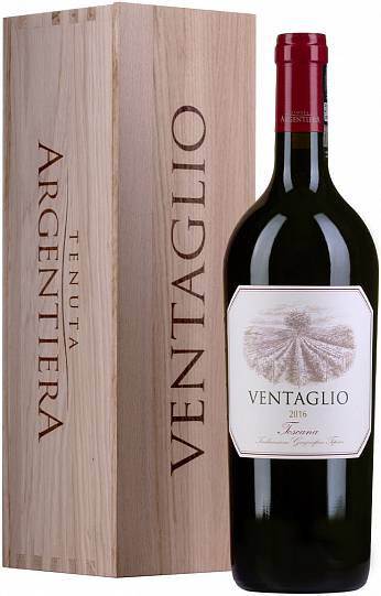 Вино Argentiera Ventaglio Toscana IGT  wooden box  2016 750 мл 14,5%