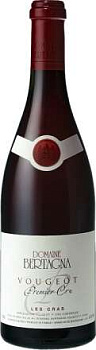 Вино Vougeot Premier Cru АОС Domaine Bertagna Les Cras red  2018  750 мл