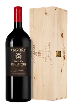 Вино Tenuta Regaleali Rosso del Conte  DOC gift box  2018  1500 мл
