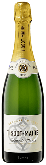 Игристое вино  Tissot-Maire Cremant  du Jura Blanc de  Blancs Brut  750 мл 8