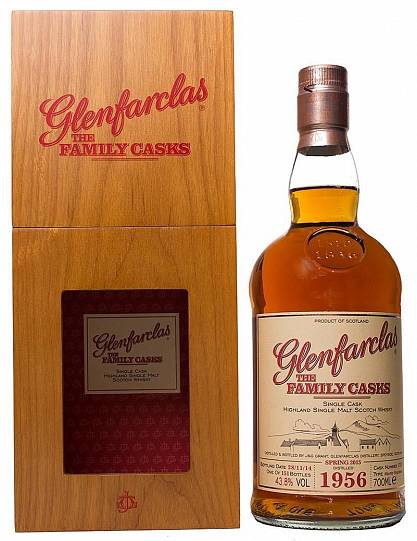 Виски Glenfarclas 1956 Family Casks 43,8%  700 мл