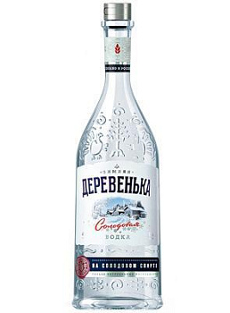 Водка  Зимняя деревенька на солодовом спирте Альфа 250 мл