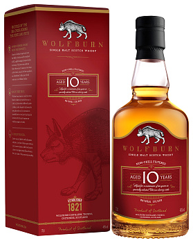 Виски  Wolfburn 10YO  gift in box  2023 700 мл  46 %