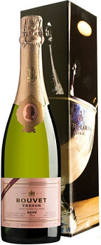 Игристое вино Bouvet Ladubay Tresor Rose Brut  Saumur AOC  gift box   750 мл