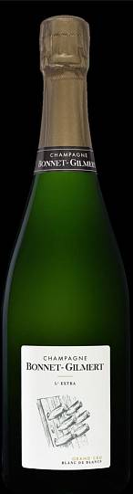 Шампанское Bonnet Gilmert Blanc de Blancs L’Extra Extra Brut Champagne АОС 