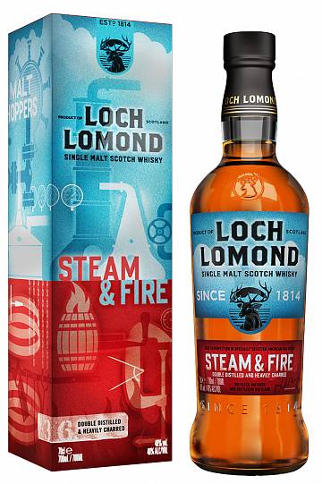 Виски  Loch Lomond Steam Fire Single Malt   gift box  700 мл  46 %