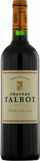 Вино Chateau Talbot Grand Cru Classe Saint-Julien 2017 750 мл 13%
