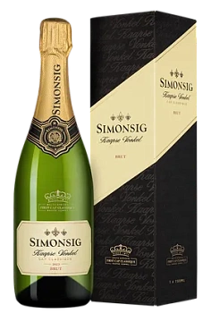Игристое вино Simonsig Kaapse Vonkel Brut gift box  2023  750 мл