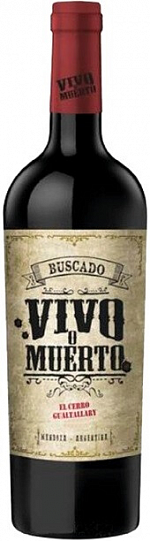 Вино Buscado Vivo o Muerto El Cerro Tinto Gualtallary   2018 750 мл 15%