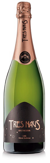 Игристое вино DOMENIO WINES Tres Naus Brut Reserva DO Cava 750 мл 11,5 %