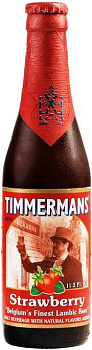 Пиво Timmermans Strawberry Lambicus Тиммерманс Клубничный Ламбик 330 мл