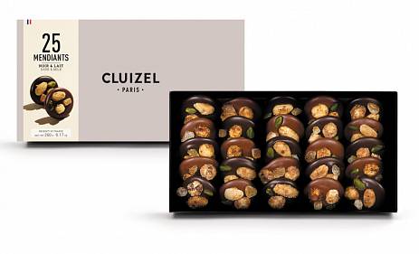 Шоколад Michel Cluizel   Mendiants  Noir  Lait  28  pieces Мишель Клюиз