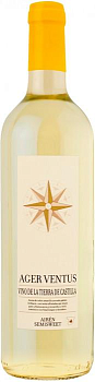 Вино белое полусладкое  Ager Ventus Агер Вентус 2018  750 мл