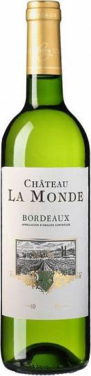 Вино   "Chateau La Monde" Blanc  Bordeaux AOC  2014  750 мл