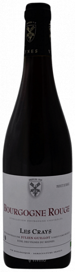 Вино  Julien Guillot  Bourgogne  Rouge 'Les Crays'   2018  750 мл