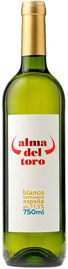 Вино Alma del Toro Blanco Semiseco  750мл 