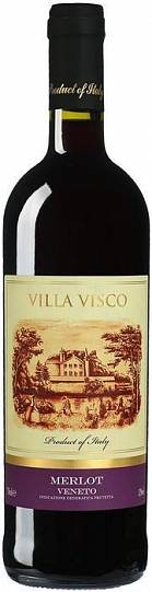 Вино  Villa Visco Merlot Veneto IGP  2017 750 мл
