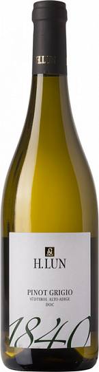 Вино H. Lun  "1840" Pinot Grigio  Sudtirol Alto Adige DOC   750 мл