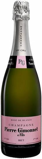 Шампанское Pierre Gimonnet & Fils Rose de Blancs Brut 1er Cru, Champagne AOC П