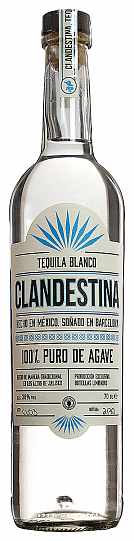 Текила Clandestina Blanco 38% 700 мл