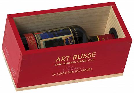 Вино Chateau La Grace Dieu des Prieurs Art Russe  Saint-Emilion  gift box  2018 750 м