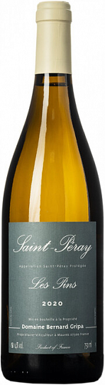 Вино AOC Saint-Peray Les Pins Domaine Bernard Gripa white dry  АОС  2020 750 мл  