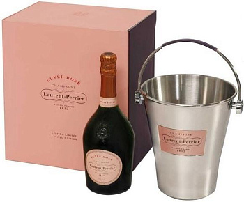 Шампанское Laurent-Perrier Cuvee Rose Brut gift box + ice bucket  750 мл
