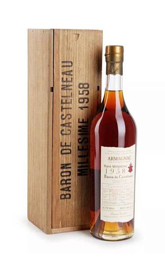 Французский арманьяк Armagnac Baron de Castelneau 1958  700 мл  40%