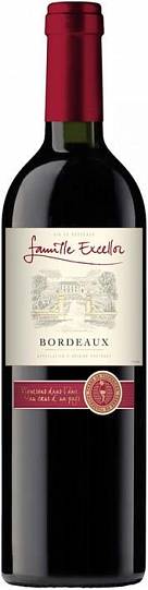 Вино  Famille Excellor  Bordeaux AOP Rouge   750 мл