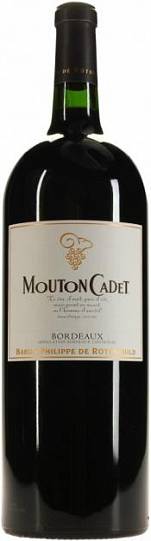 Вино  Mouton Cadet Bordeaux AOC Rouge Мутон Каде 2015 1500 мл