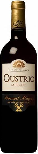 Вино Bernard Magrez Oustric Merlot Vin de Pays d'Oc 2016 750 мл