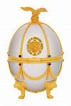 Водка Императорская коллекция Кошерная    графин-яйцо белого цвета в деревянном  коробе 700 мл  40 % 