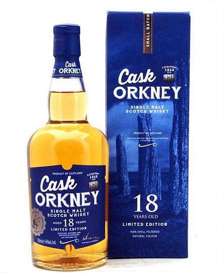 Виски A.D. Rattray Cask Orkney Single Malt 18 y.o.  gift box 700 мл