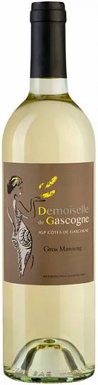 Вино  Domain de Menard  Demoiselle de Gascogne Gros Manseng  Cotes de Gascogne IGP  Д