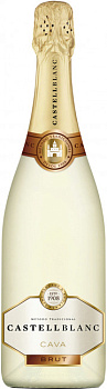Игристое вино "Castellblanc" Brut  Cava DO    2016 750 мл